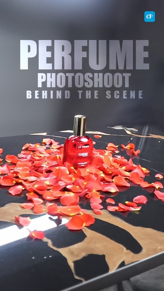 Behind the Scenes Perfume Shoot - Styling by Corporate Thalam